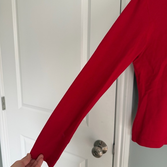 Lacoste Devanlay Vibrant Red Classic Preppy Collared Long Sleeve Polo Shirt - Picture 4 of 15